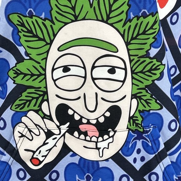 Backwoods Hoodie Blue All Over Print Size XXL - Picture 2 of 4